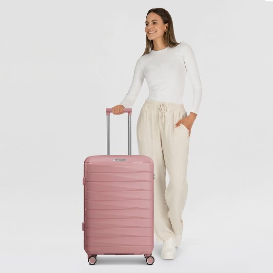 Franky London 4 wheels Trolley M 65 cm with expansion pleat