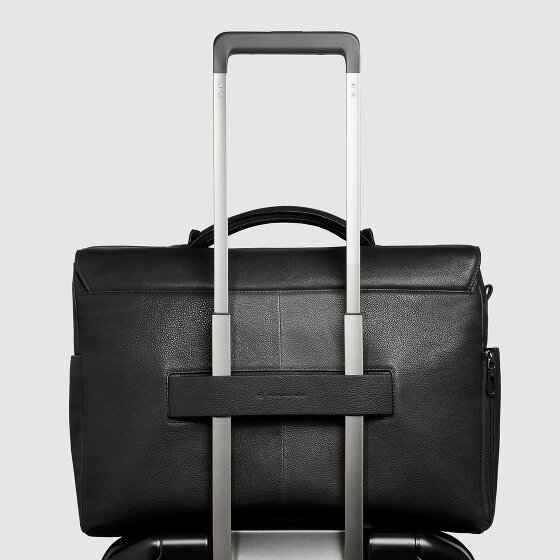Piquadro Cronus Briefcase Leather 31 cm Laptop compartment