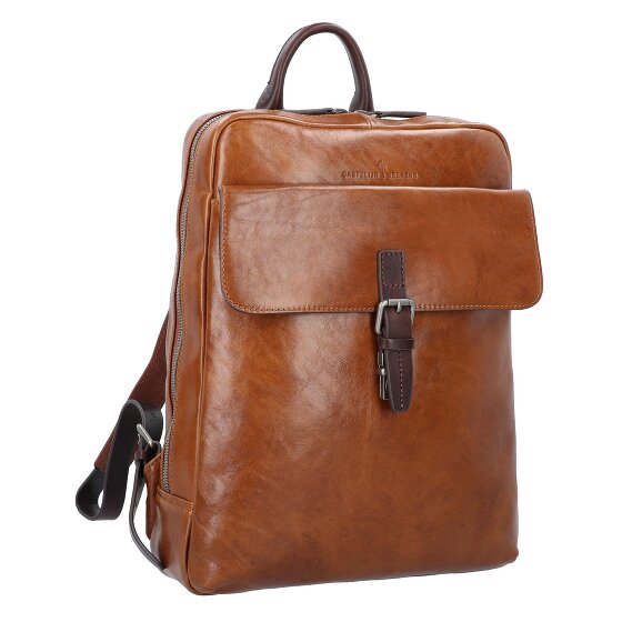Castelijn & Beerens Rien Business backpack RFID protection Genuine Leather 40 cm Laptop compartment
