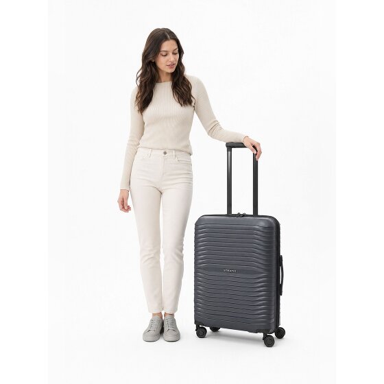 Stratic Shine 4 wheels Trolley 66 cm Expandable