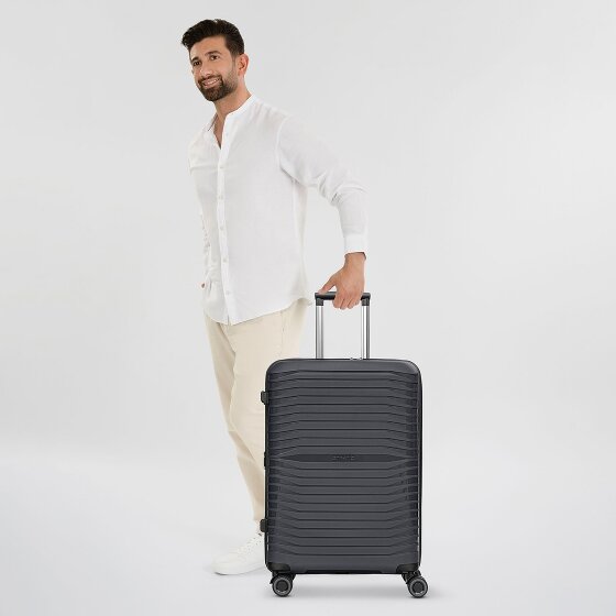 Stratic Shine 4 wheels trolley 65 cm with expansion fold