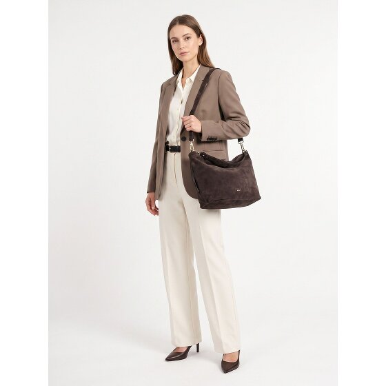 abro Ebony Shoulder Bag Genuine Leather 39 cm
