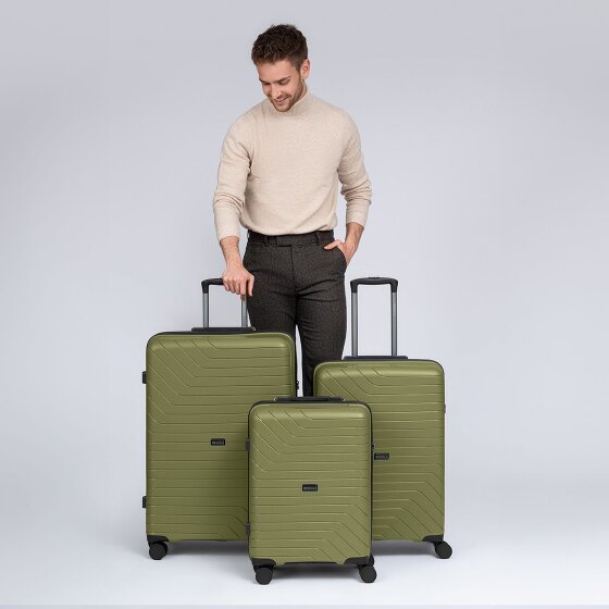 Redolz Essentials 05 3-SET 4 wheels Suitcase set 3-piece