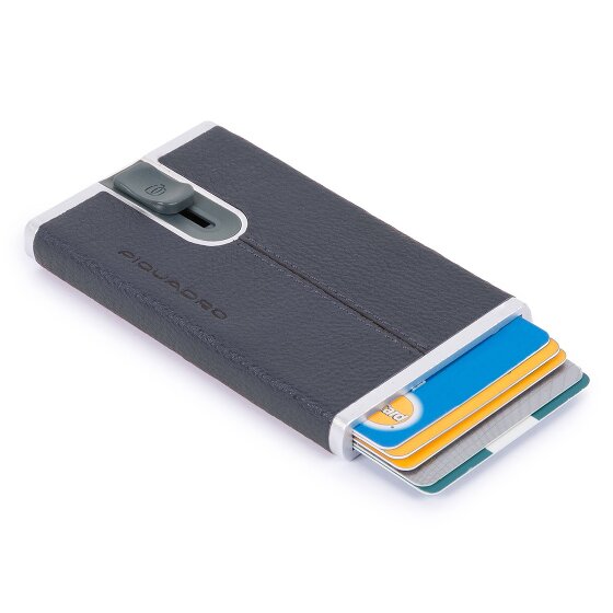 Piquadro Black Square credit card case RFID leather 6 cm
