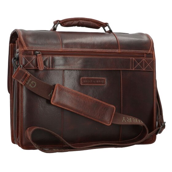 Greenburry Rugged Briefcases Messenger Leather 40.5 cm Laptop compartment