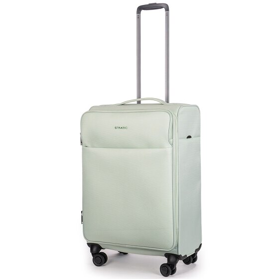 Stratic Stratic Light + 4 wheels Trolley 68 cm with expansion pleat