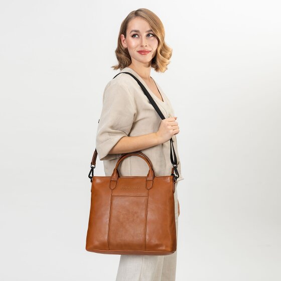 Farmhood Memphis Handbag Leather 37 cm Laptop compartment
