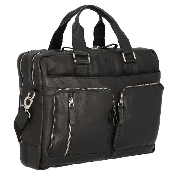 Alassio Campo briefcase leather 42 cm laptop compartment