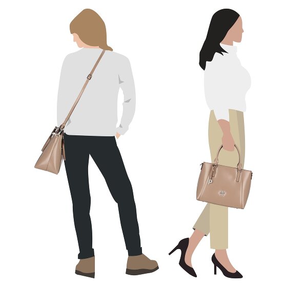 Picard Black Tie Black Tie Handbag Leather 29 cm