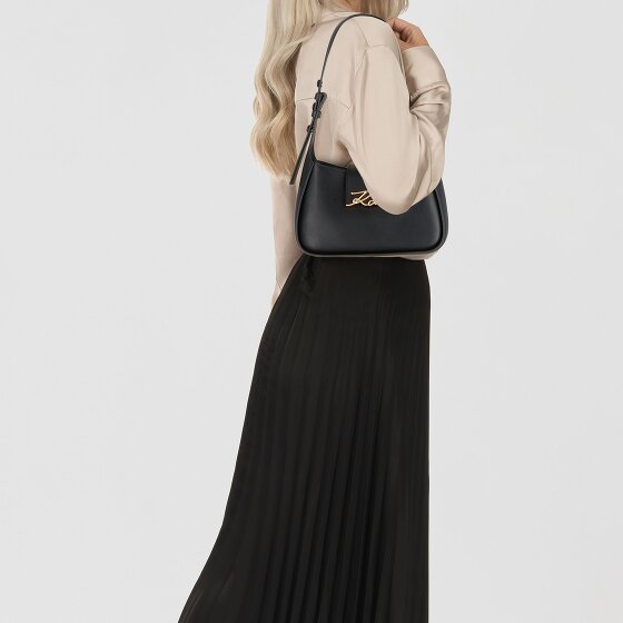 Karl Lagerfeld Signature Shoulder Bag Leather 24 cm
