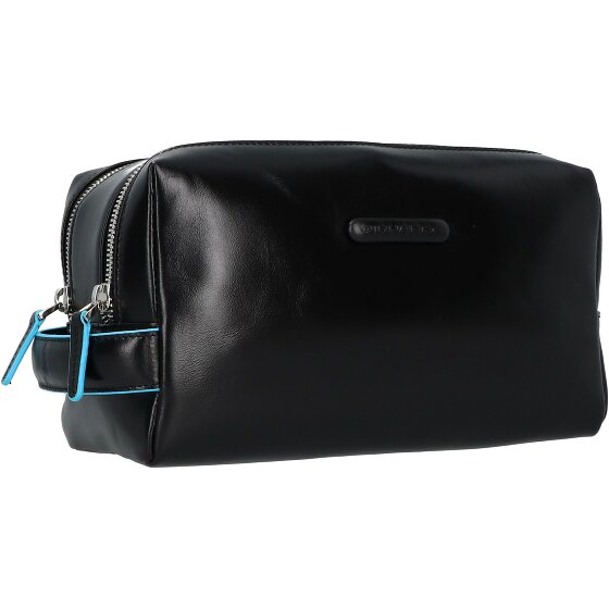 Piquadro Blue Square Toiletry bag Genuine Leather 25 cm