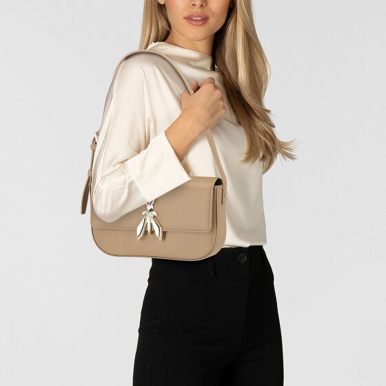 Patrizia Pepe Essential Fly Shoulder Bag Genuine Leather 22 cm