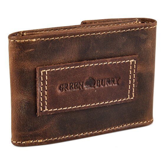 Greenburry Vintage Credit card case RFID protection Leather 7 cm