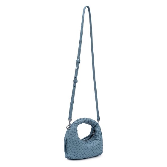 LES VISIONNAIRES Greta Micro weave Handbag Leather 20 cm
