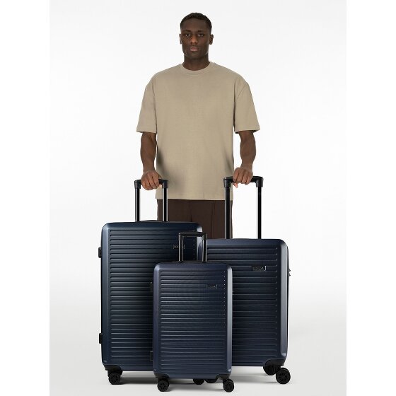 Nowi Grand Canaria Suitcase 4 wheels set 3pcs. with double-wheels