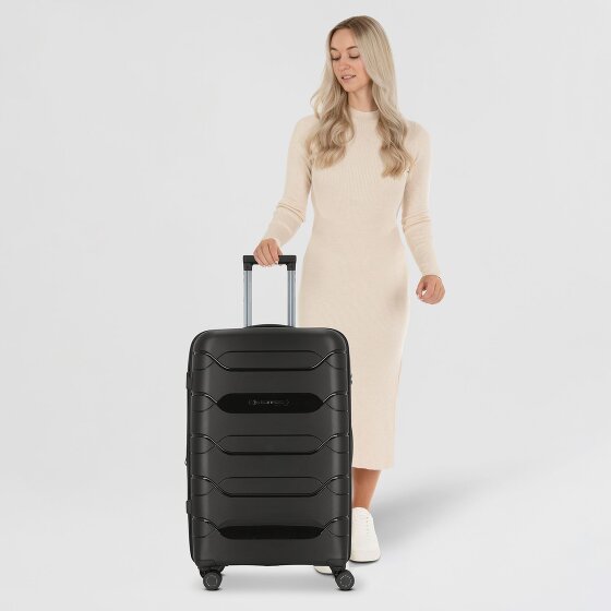 Polestream Strz by Asteroid 4 wheels Trolley L 74 cm with expansion pleat