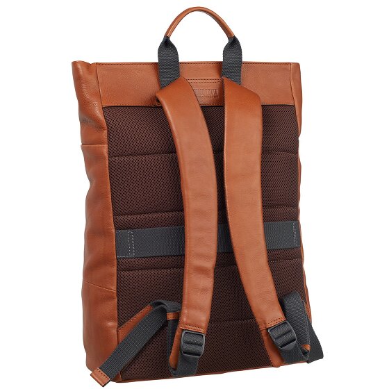Leonhard Heyden Hamburg backpack leather 46 cm laptop compartment