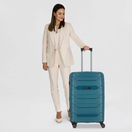 Polestream Strz by Asteroid 4 wheels Trolley L 74 cm with expansion pleat