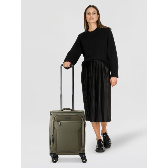 d&n Travel Line 9704 4 wheels Cabin suitcase S 55 cm Expandable