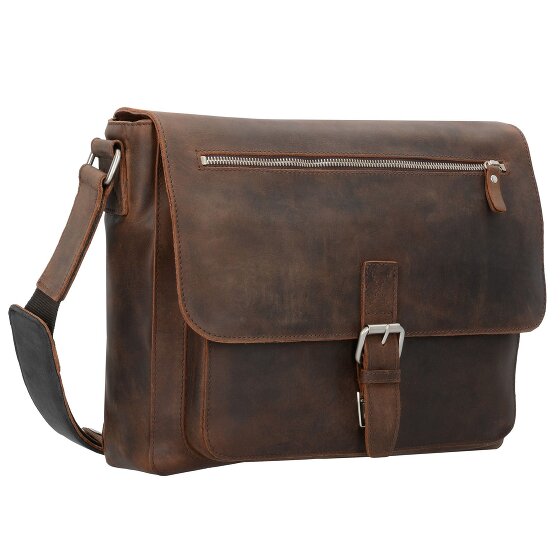 Leonhard Heyden Salisbury shoulder bag leather 34 cm laptop compartment