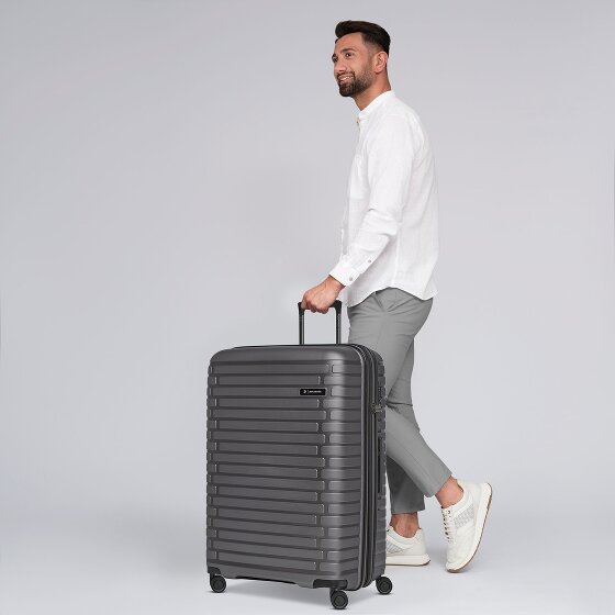 Pactastic Collection 04 THE LARGE + 4 wheels Trolley L 75 cm with expansion pleat