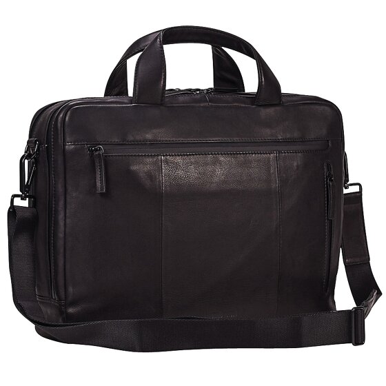 Leonhard Heyden Hague briefcase leather 40 cm laptop compartment