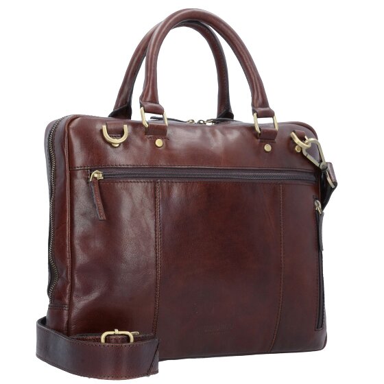 Leonhard Heyden Cambridge briefcase leather 37 cm laptop compartment