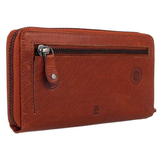 Greenburry House of Norway Wallet RFID protection Genuine Leather 19 cm
