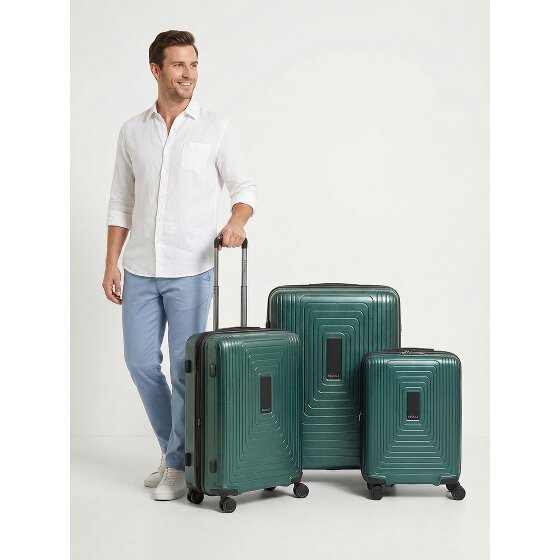 Redolz Essentials 14 4 wheels Suitcase set 3-piece with expansion pleat