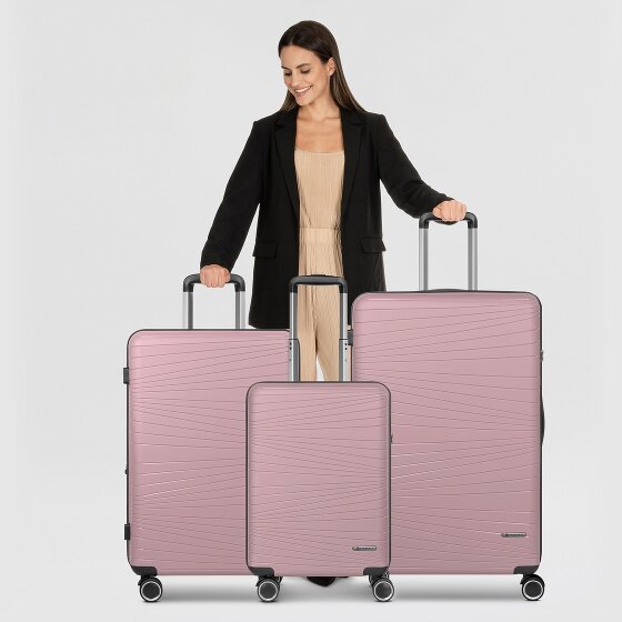 Franky Dallas 3.0 4-wheel suitcase set 3-piece with expansion fold
