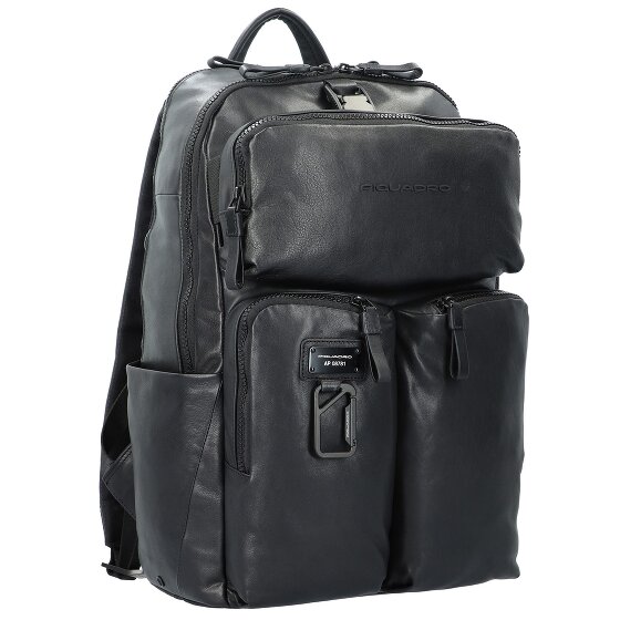 Piquadro Harper backpack leather 48 cm laptop compartment