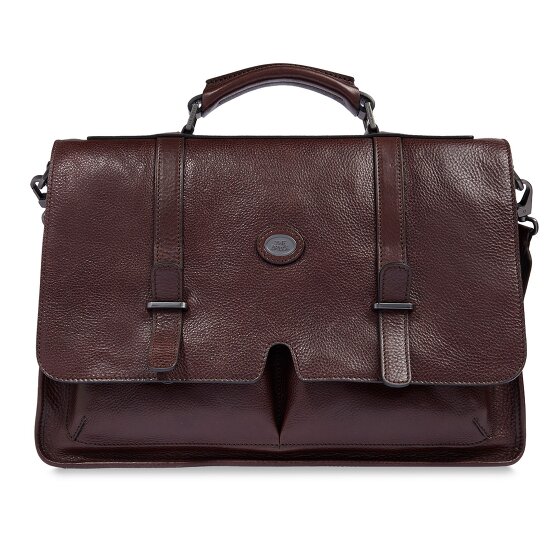 The Bridge Isaia Briefcases Messenger Leather 43 cm Laptop compartment