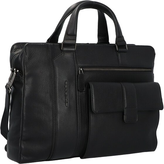 Piquadro Kobe briefcase 40 cm leather laptop compartment