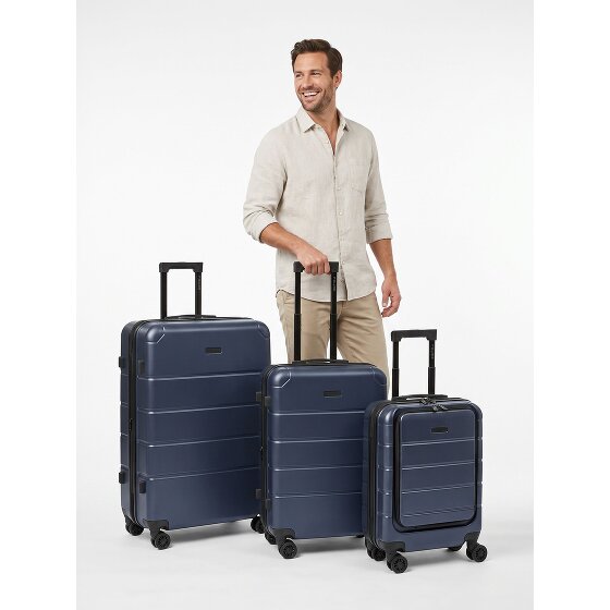 Police Dublin 4 wheels Suitcase set 3-piece Expandable