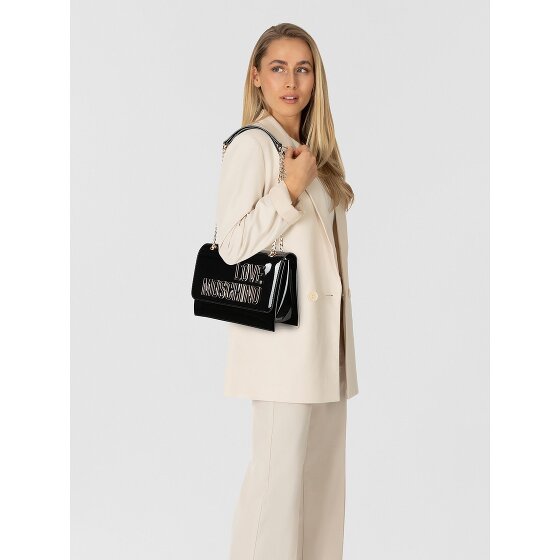 Love Moschino Enameled Logo Shoulder Bag 25 cm