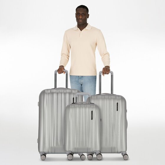 Polestream Moonrock 4 wheels Suitcase set 3-piece with expansion pleat