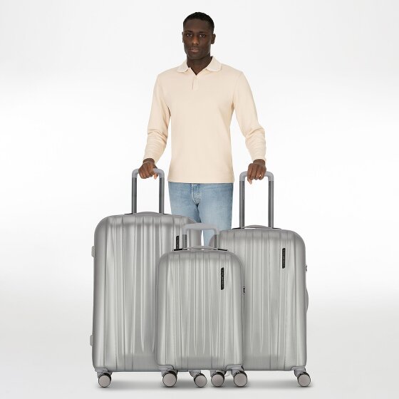 Polestream Moonrock 4 wheels Suitcase set 3-piece with expansion pleat