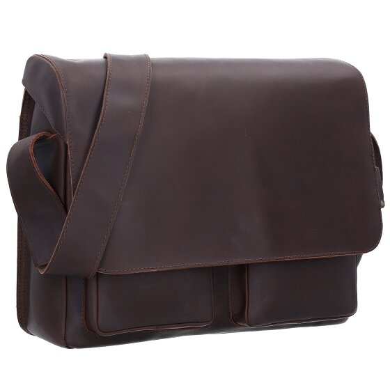 aunts & uncles Hunter Nick Messenger Leather 37 cm laptop compartment