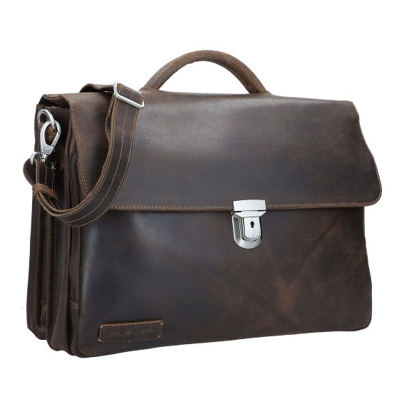 Plevier Vintage Oxford Briefcase RFID protection Leather 40 cm Laptop compartment Plevier Vintage Oxford Briefcase RFID protection Leather 40 cm Laptop compartment