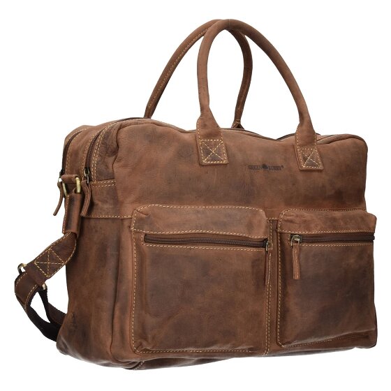 Greenburry Vintage briefcase leather 40 cm laptop compartment