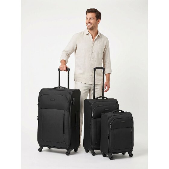 Police San Francisco 4 wheels Suitcase set 3-piece Expandable