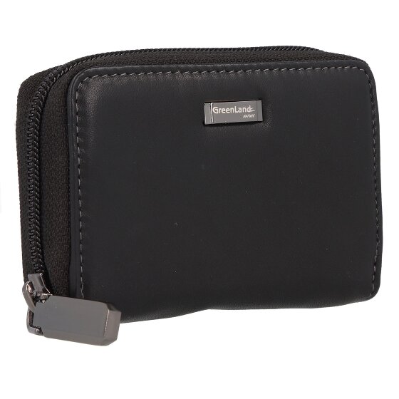 Greenland Nature Black Nappa credit card case RFID leather 11 cm