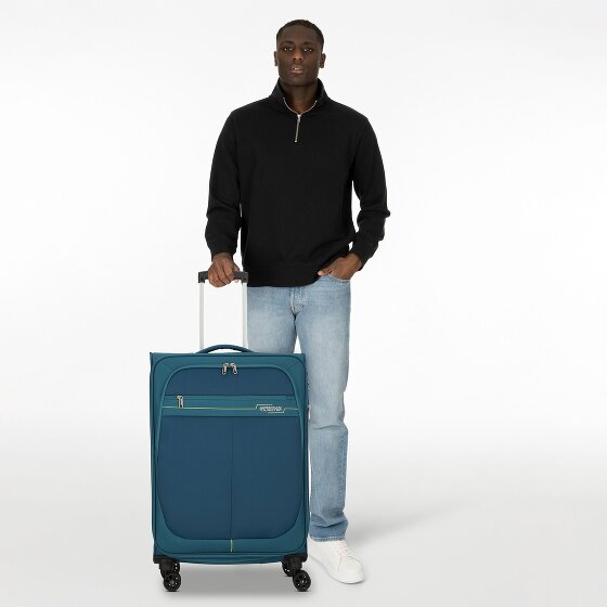 American Tourister Deep Dive 4 wheels Trolley 67 cm with expansion pleat