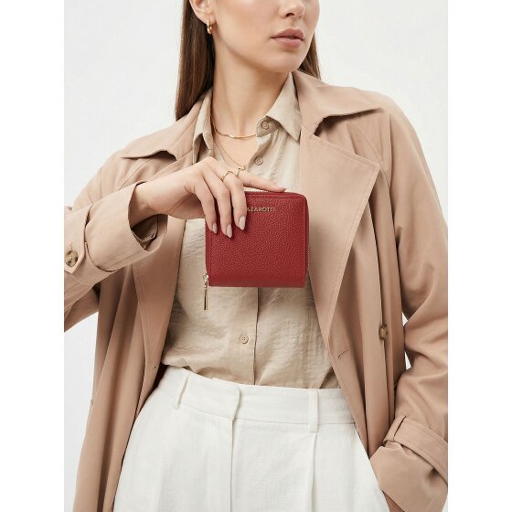 Lazarotti Bologna Leather Medium Zip-Around Wallet, Leather, 10 cm