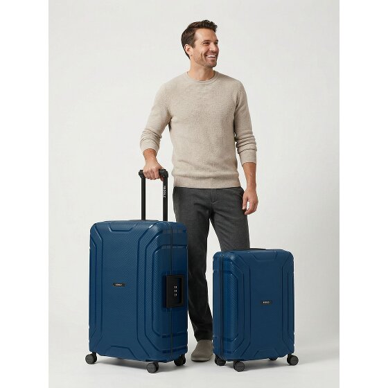 Redolz Essentials 15 4-wheel Suitcase set (M+L) with Three-Point Lock
