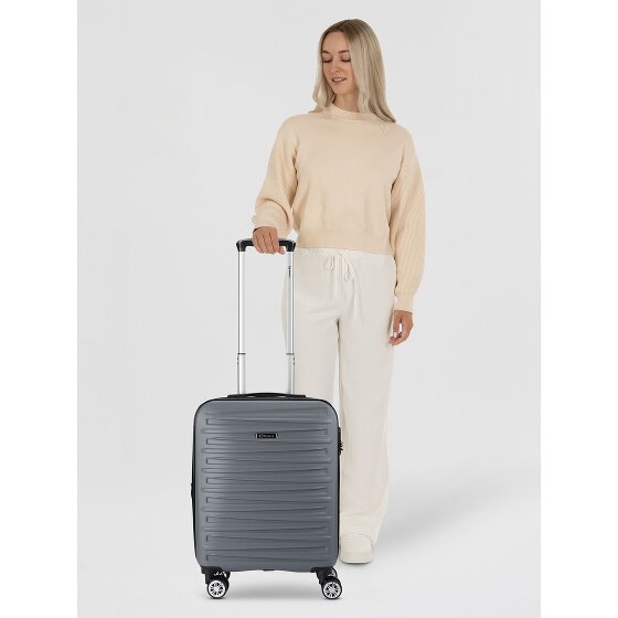 Benzi 5493 4 wheels Cabin trolley S 53 cm with expansion pleat
