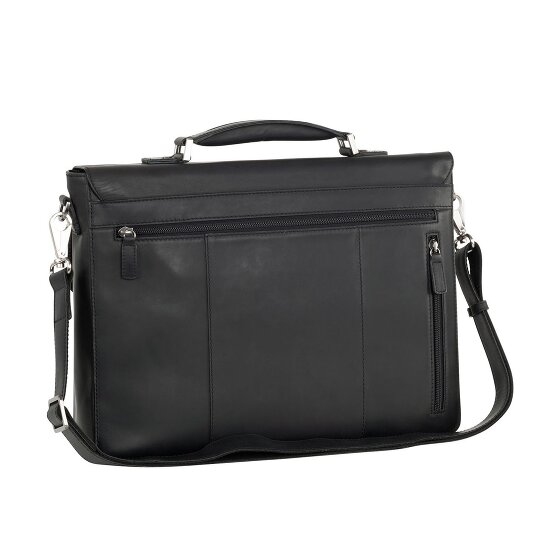 Leonhard Heyden Ottawa Messenger RFID leather 38 cm laptop compartment