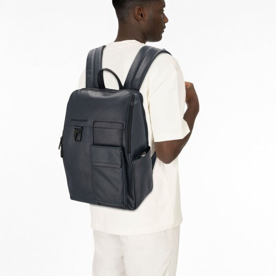 Piquadro Zaino Daypack Leather 34 cm Laptop compartment