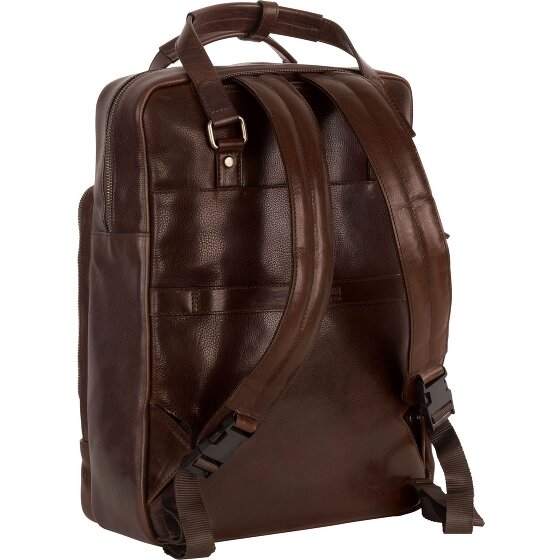 Leonhard Heyden Roma backpack leather 42 cm laptop compartment