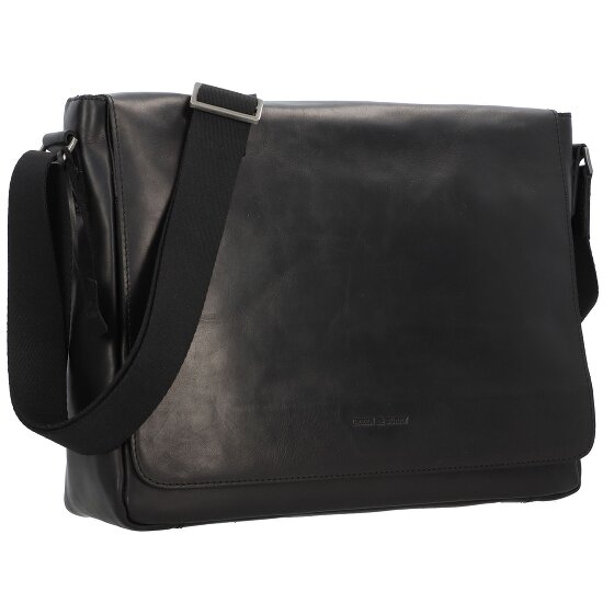 Greenburry Pure Black Messenger Leather 37 cm